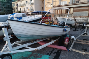 Barca 4mt + carrello (no motore)