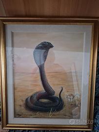 Quadro di un cobra nero