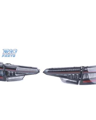 FANALI PER AUDI A4 S4 B9 8W SEDAN 15- LED NERO FUM