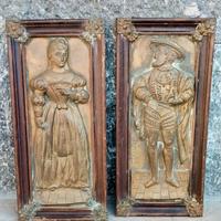 Altorilievi di fine 800 su lastra di bronzo
