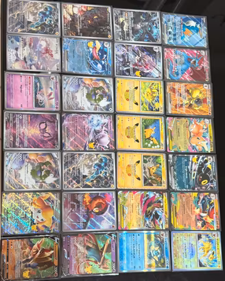 Lotto 28 carte pokemon raw- 30th ann.,Ex,promo, Ar