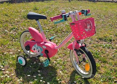 Bicicletta bambina 14 pollici + casco