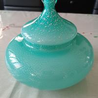 centrotavola vintage in vetro fatto a mano Italia 