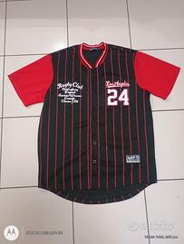 Custom Black Red Stripes,  white Baseball Jersey 
