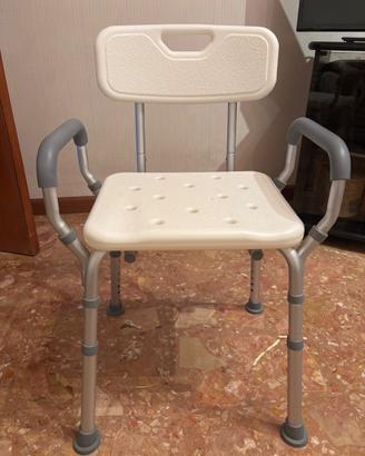 Sedia Doccia per anziani con braccioli