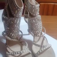 Scarpe donna con gioiello tg 40 tacco 11, € 10
