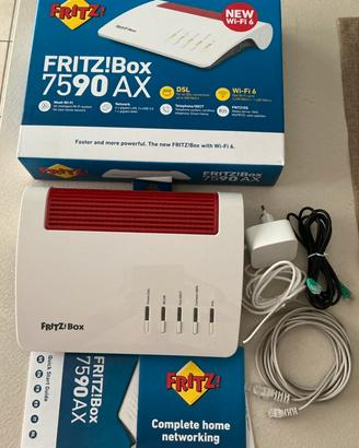 Modem Fritzbox 7590 AX Wi-Fi 6 in garanzia