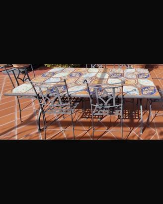 Tavolo in ferro battuto