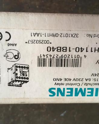 Siemens temporizzatore control relay