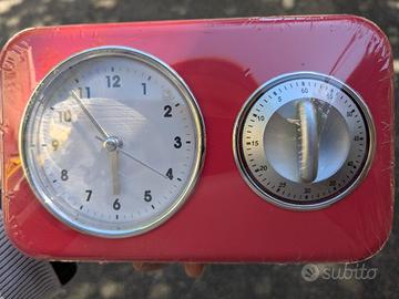 OROLOGIO + TIMER ROSSO