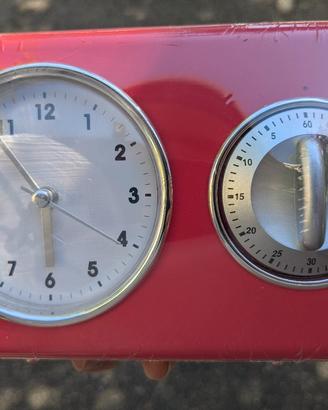 OROLOGIO + TIMER ROSSO