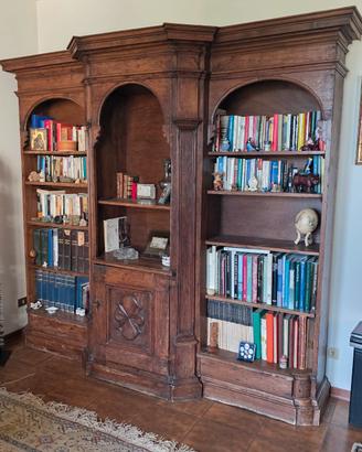 confessionale antico / libreria 