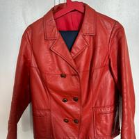 Giacca pelle rossa Brecos Castaldini Parma 46