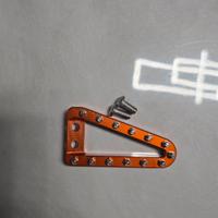 Pedalina freno moto arancione (puntale)