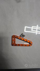 Pedalina freno moto arancione (puntale)