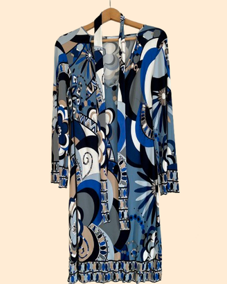 Emilio Pucci vestito longuette a maniche lunghe