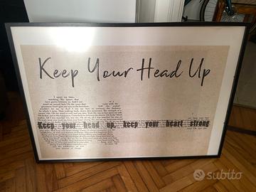 Cornice nera con poster canzone Ben Howard