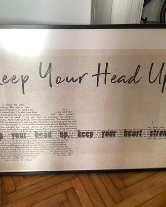 Cornice nera con poster canzone Ben Howard