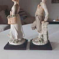 Coppia statue Capodimonte Giuseppe Armani