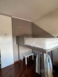 letto a soppalco e materasso