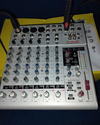 Mixer Phonic Elix Board 12 Firewuire + Microfoni