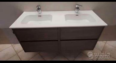 MOBILE DA  BAGNO DOPPIO LAVABO NUOVO