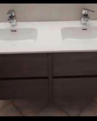 MOBILE DA  BAGNO DOPPIO LAVABO NUOVO