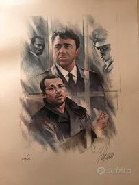 LITOGRAFIE CARABINIERI CINEMA