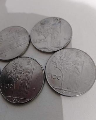 MONETE 100 LIRE MINERVA