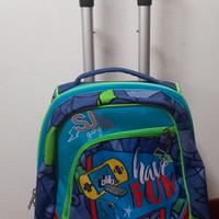 zaino trolley Sj maxi Seven blu verde