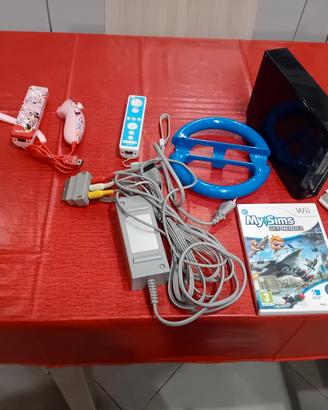 nintendo wii con controller e gioco 