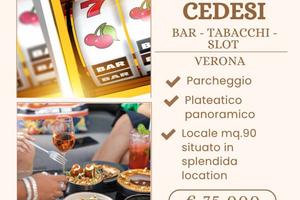 STORICO BAR TABACCHI CON SLOT MACHINE A VERONA