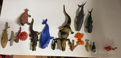 animali d’acqua in plastica e in gomma morbida