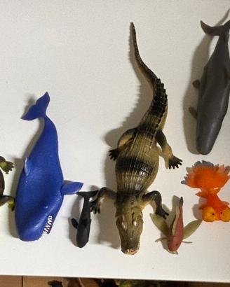 animali d’acqua in plastica e in gomma morbida