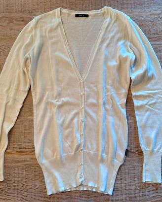 Cardigan Eklè bianco in cotone makò – taglia S