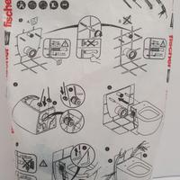 staffe x attaccare sanitari al muro, confezi. nuov