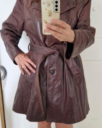 cappotto vera pelle donna tg 44  (max 3 kg)