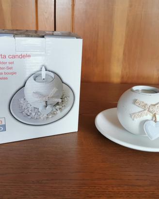 Set Porta Candela Shabby Chic Ka do Nuovo