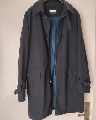 trench uomo blu