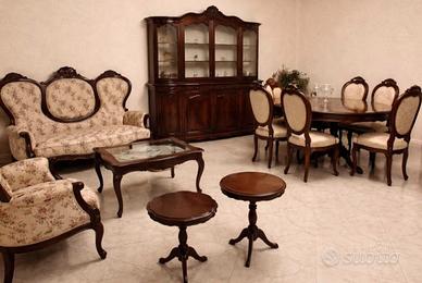 Salone e sala da pranzo completa stile Liberty 