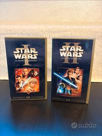 videocassette star wars episodio 1 e 2