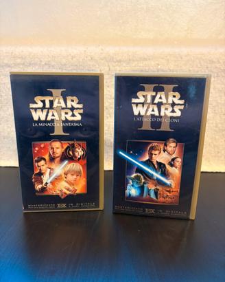 videocassette star wars episodio 1 e 2