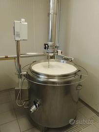 Tina gas Inox 200L macchina per caseificio