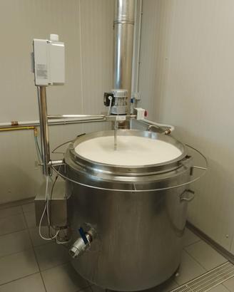 Tina gas Inox 200L macchina per caseificio