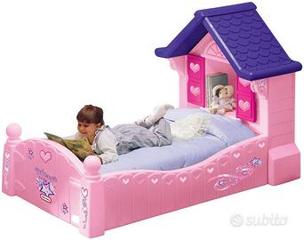 Lettino casetta little tikes bambina