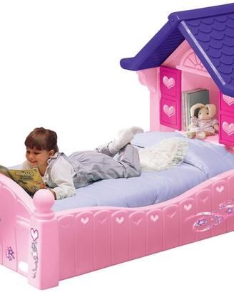 Lettino casetta little tikes bambina