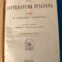 Manuale di letteratura italiana del 1863