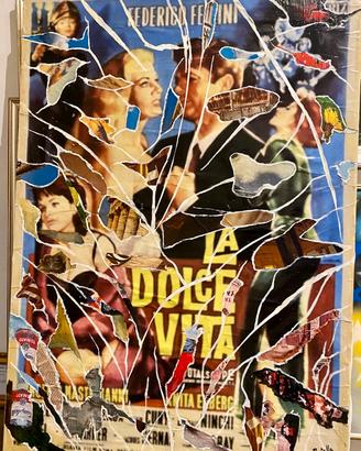 Quadro Dipinto Mimmo Rotella copia d’autore