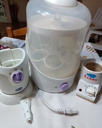 Set Sterilizzatore e 2 Scaldabiberon 