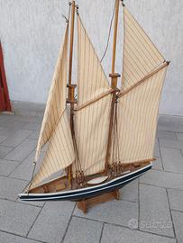 VELIERO VINTAGE MODELLO IN LEGNO